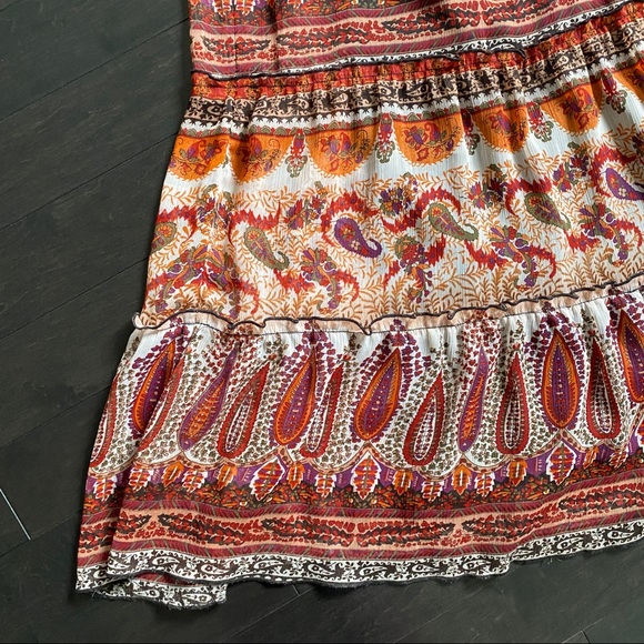 Le Chateau Multicolor Paisley Maxi Dress - Picture 4 of 7